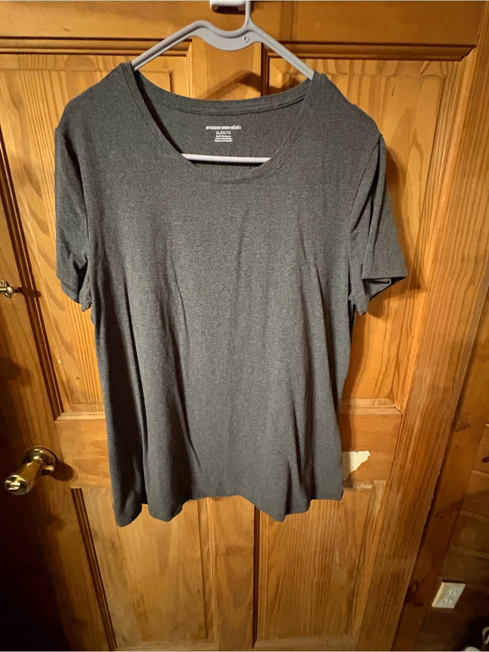 Amazon Essentials Women's Short Sleeve Tee - Charcoal Gray